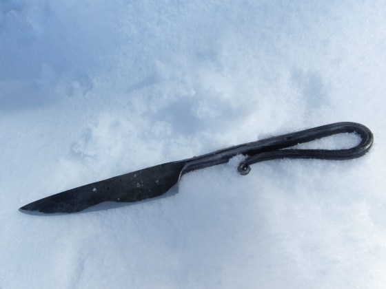 cuchillo de una pieza